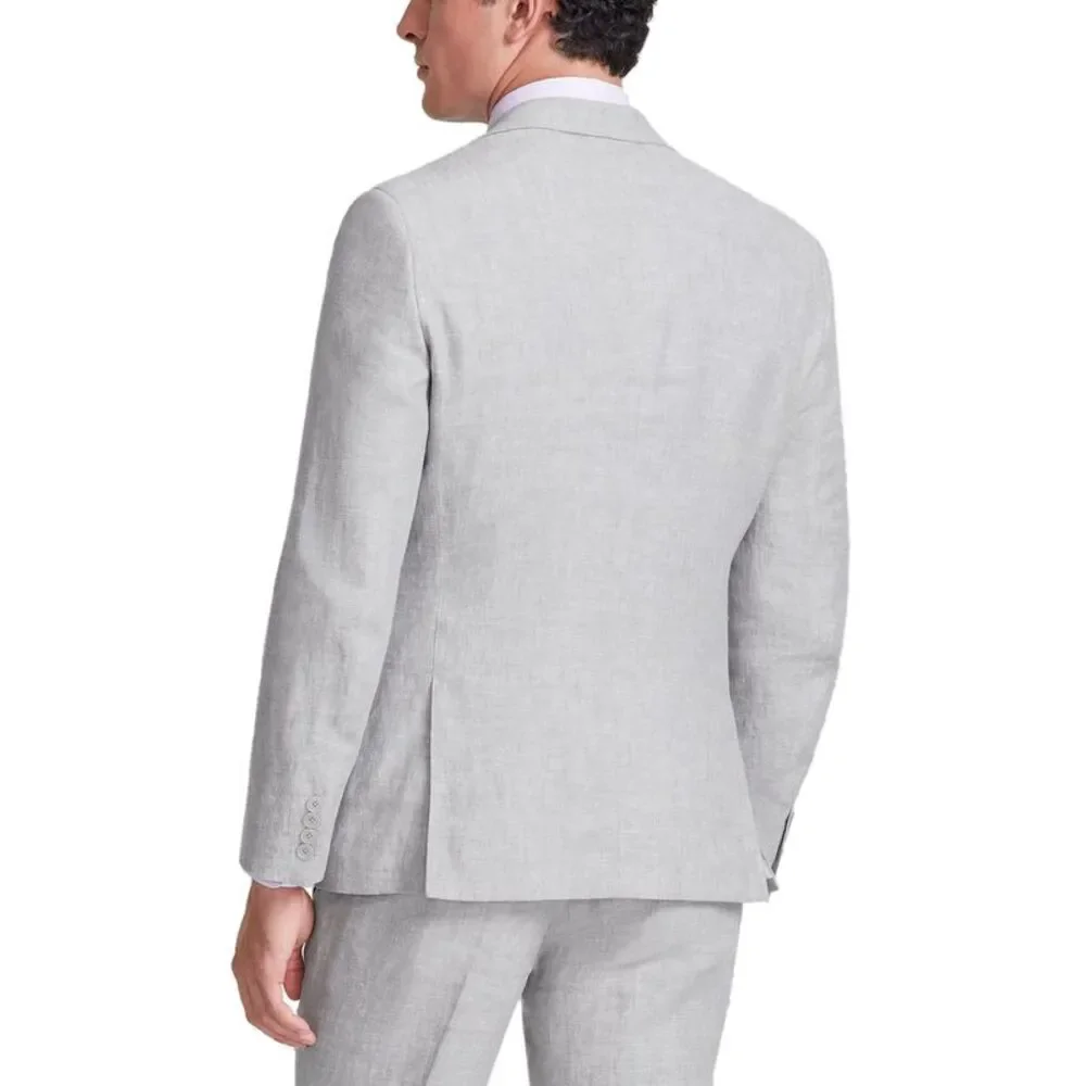 Bar III Mens Slim-Fit Linen Two Button Suit Jacket 42 Regular Grey Blazer - NWT
